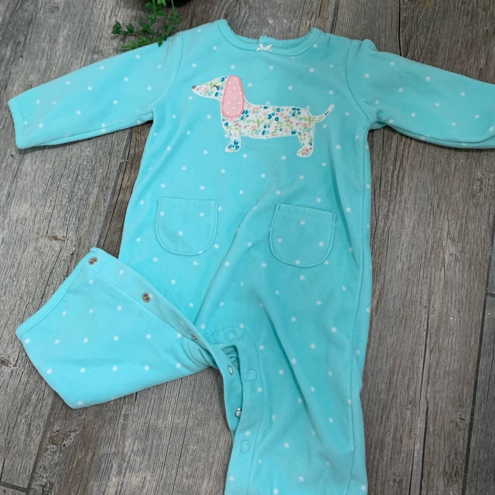 Fleece snapped PJs